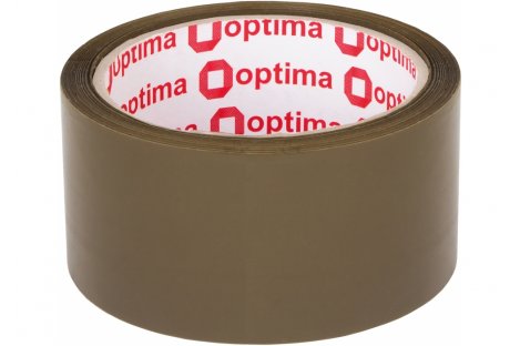 Стрічка клейка 48 мм*60 м пакувальна коричнева, Optima