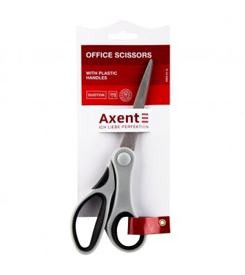 Ножиці 20см ручки з гумовими вставками Duoton, Axent