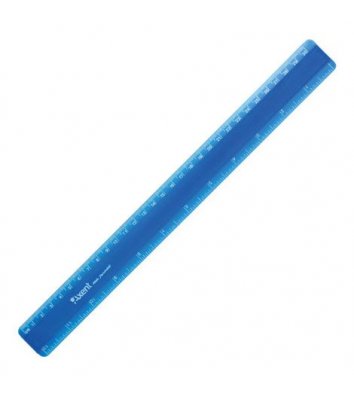 Лінійка 30см пластикова матова синя, Axent