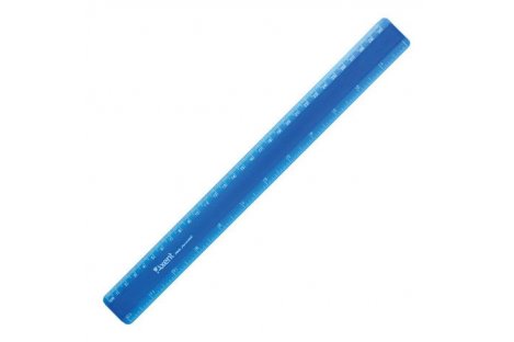 Лінійка 30см пластикова матова синя, Axent