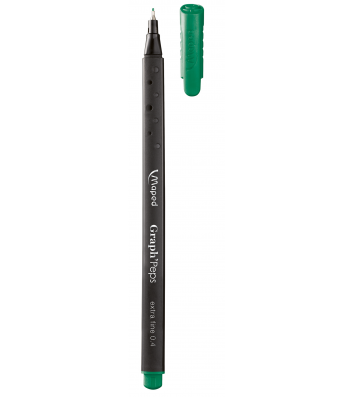 Лайнер Graph Peps, цвет чернил зеленый 0,4мм, Maped