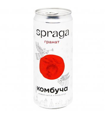 Напій газований Spraga Комбуча Гранат 0,33л
