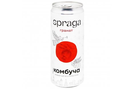 Напій газований Spraga Комбуча Гранат 0,33л