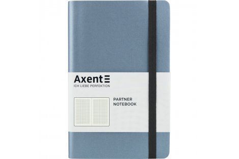 Діловий записник А5 96арк клітинка Partner Soft сірий, Axent