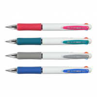 Ручка шариковая автоматическая, 3 цвета чернил 0,5мм, Buromax