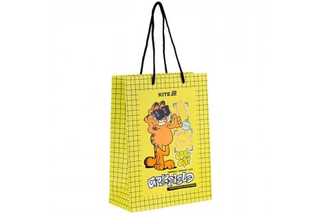 Пакет подарунковий паперовий "Garfield" 18*24 см, Kite