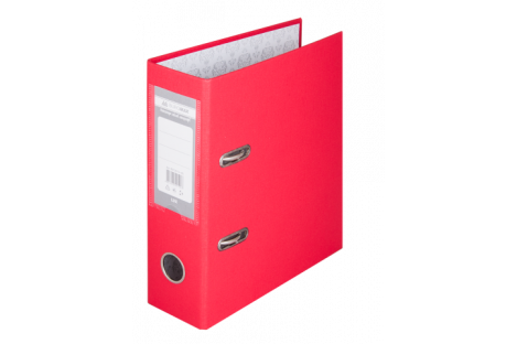 Папка-регистратор А5 70мм односторонняя красная Lux, Buromax