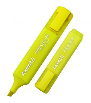 Маркер текстовий Highlighter, колір чорнил жовтий 1-5 мм, Axent