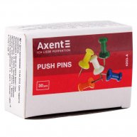 Кнопки - гвоздики цветные 30шт, Axent