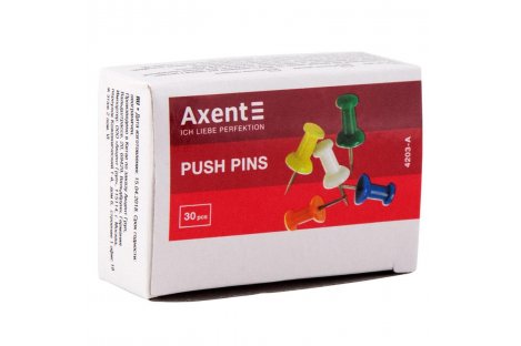 Кнопки - цвяшки кольорові 30шт, Axent