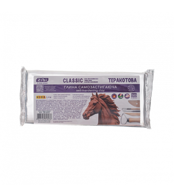 Глина для ліплення 500 г теракотова "Classic", Zibi