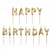Набір свічок для торта "Happy birthday" золоті, Buromax