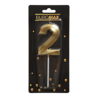 Свічка для торта "Цифра 2", Buromax