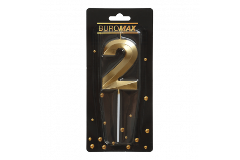 Свічка для торта "Цифра 2", Buromax