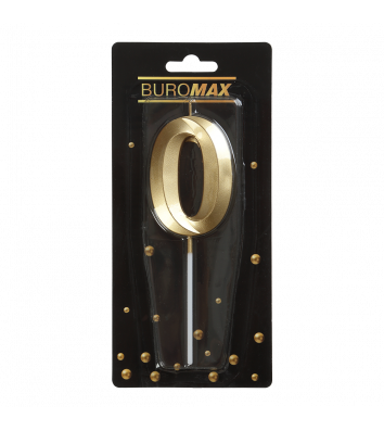 Свічка для торта "Цифра 0", Buromax