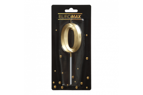 Свічка для торта "Цифра 0", Buromax