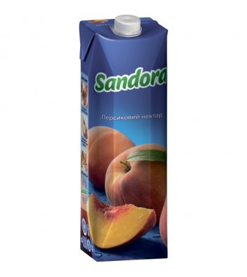 Нектар Sandora 1л персиковий