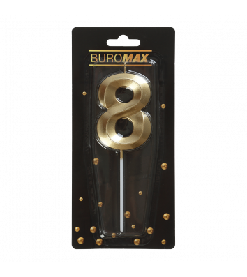 Свічка для торта "Цифра 8", Buromax