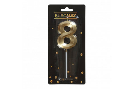 Свічка для торта "Цифра 8", Buromax Свічка для торта "Цифра 8", Buromax