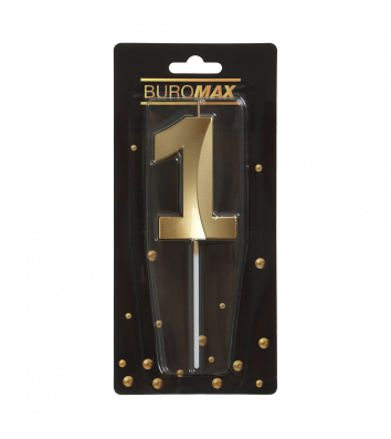 Свічка для торта "Цифра 1", Buromax