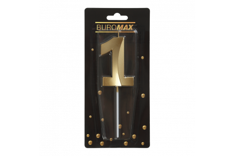 Свічка для торта "Цифра 1", Buromax