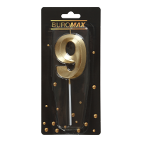 Свічка для торта "Цифра 9", Buromax