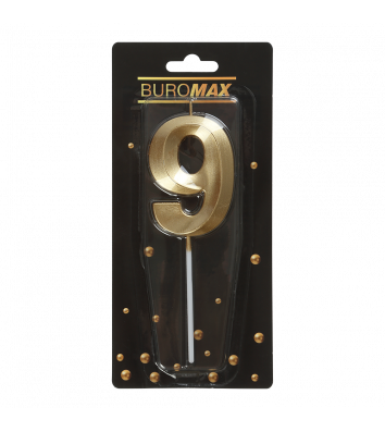 Свічка для торта "Цифра 9", Buromax