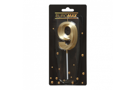 Свічка для торта "Цифра 9", Buromax