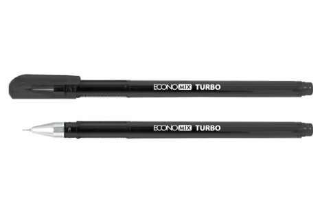 Ручка гелевая Turbo, цвет чернил черный 0,5мм, Economix