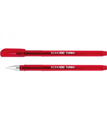 Ручка гелевая Turbo, цвет чернил красный 0,5мм, Economix