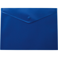 Папка-конверт А4 на кнопке пластиковая непрозрачная синяя, Buromax 