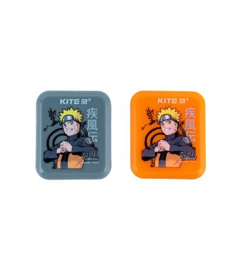 Чинка пластикова 1 лезо з контейнером "Naruto", Kite
