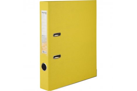 Папка-регистратор А4 50мм односторонняя желтая, Axent