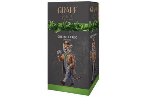 Чай зелений Graff Green Classic у пакетиках 20 шт * 1,8 г Чай зелений Graff Green Classic у пакетиках 20 шт * 1,8 г
