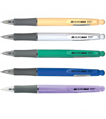 Ручка шариковая автоматическая Solid, цвет чернил синий 0,7мм, Buromax