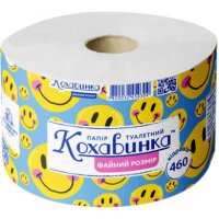 Папір макулатурний туалетний "Веселий розмір" 65 м на гільзі, Кохавинка