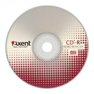Диск CD-R 700mb 80min 52x , Axent