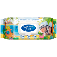 Серветки вологі дитячі 72 шт "Mega Pack", Summer Fresh