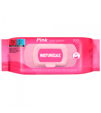Серветки вологі 100 шт 'Pink' , Naturelle