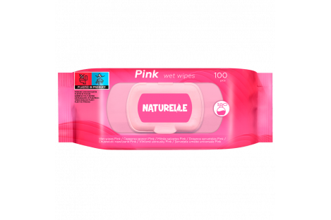 Серветки вологі 100 шт 'Pink' , Naturelle