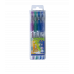 Набір гелевих ручок 4 кольори з глітером 0,7мм, Zibi