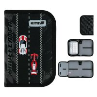 Пенал твердий на блискавці 1 відділення 1 розворот "Race&Win", Kite