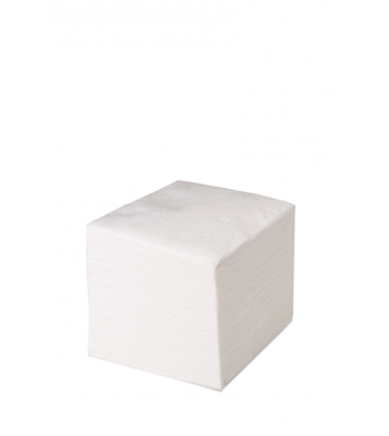 Серветки паперові  одношарові 500шт 24*24см білі, Каштан