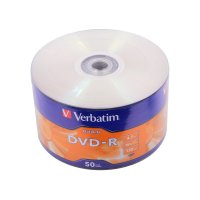 Диск DVD+R 4.7Gb 16х Wrapped Matt Silver 50шт, Verbatim