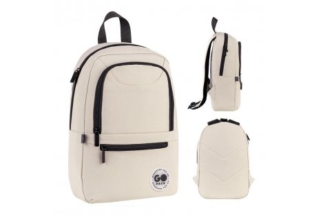 Рюкзак молодіжний Education teens бежевий, Go Pack