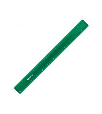 Лінійка 30см пластикова матова зелена, Axent