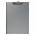 Планшет-папка А4 с прижимом PVC серый, Buromax