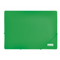 Папка А4 пластиковая на резинках зеленая, Buromax