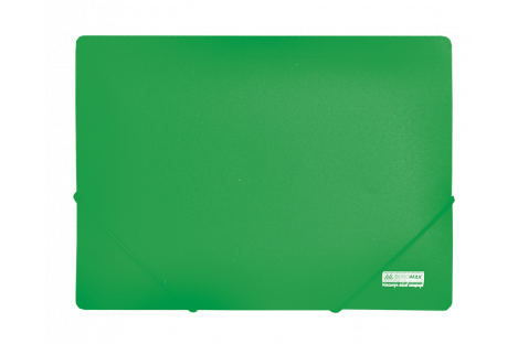 Папка А4 пластикова на гумках зелена, Buromax