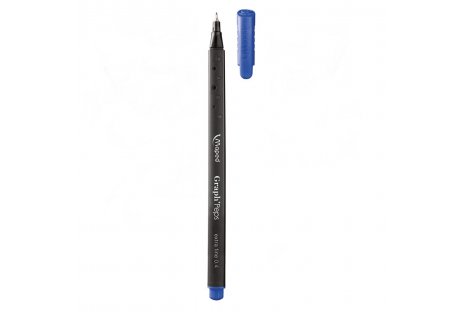 Лайнер Graph Peps, цвет чернил синий 0,4мм, Maped